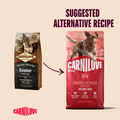 New to Old packaging image of CARNILOVE Active Dog Venison, Reindeer and Wild Boar - Pets Villa. 