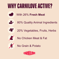 Benefits image of CARNILOVE Active Kitten Salmon and Turkey for Kittens - Pets Villa. 
