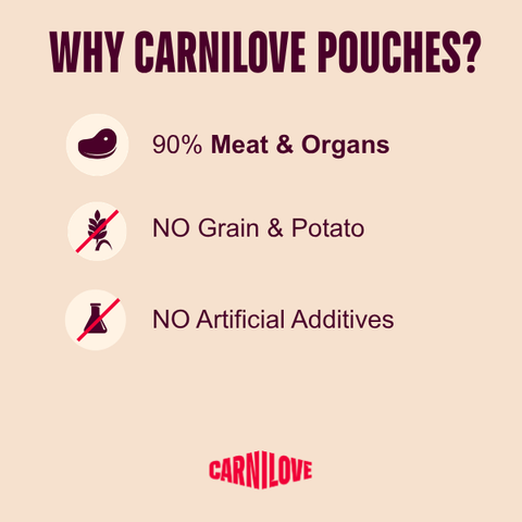 Benefits image of CARNILOVE Cat Pouches in Jelly Multipack 12x85g - Pets Villa. 