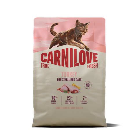 Front image of CARNILOVE Cat True Fresh Turkey - Pets Villa. 