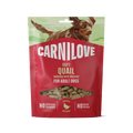 Front image of CARNILOVE Dog Soft Quail Enriched with Oregano 200g - Pets Villa. 