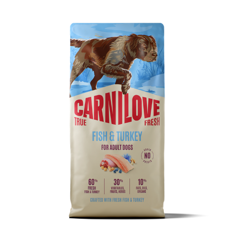 Front image of CARNILOVE True Fresh Dog Fish and Turkey  - Pets Villa. 