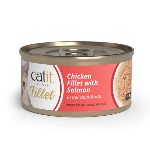 Front image of CATIT Cuisine Chicken Fillet with Salmon  - Pets Villa. 