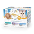 Front image of CATIT Cuisine Fillet Tuna Selection Variety Pack 12x75g - Pets Villa. 