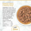 Image of the composition of CATIT Cuisine Salmon Bites in Delicious Gravy - Pets Villa.