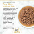 Image of the composition of CATIT Cuisine Tuna Bites in Delicious Gravy - Pets Villa. 