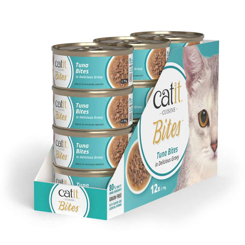 Image of the bigger variant of CATIT Cuisine Tuna Bites in Delicious Gravy - Pets Villa. 