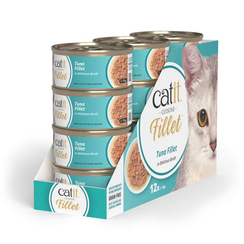 Image of the 12x75g variant of CATIT Cuisine Tuna Fillet - Pets Villa.