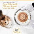 Image of CATIT Cuisine Tuna Fillet with Chicken Breast on a plate - Pets Villa.