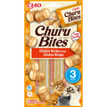 Front image of CHURU Bites Cat Treat Chicken Recipe Wraps Chicken Recipe 3x10g - Pets Villa. 