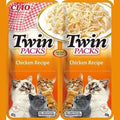 Front image of CHURU Cat Complementary Twin Packs Chicken Recipe in Chicken Broth 2x40g - Pets Villa. 