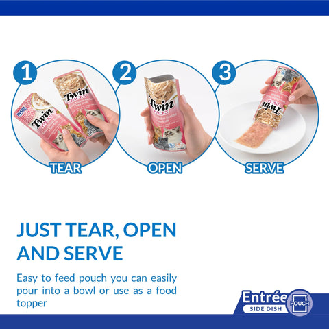 Feeding guide of CHURU Cat Complementary Twin Packs Chicken Recipe in Chicken Broth 2x40g - Pets Villa. 