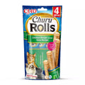 Front image of CHURU Cat Rolls Chicken Recipe Wraps Tuna Recipe 4x10g - Pets Villa. 