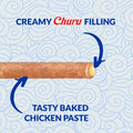 Product image of CHURU Cat Rolls Chicken Recipe Wraps Tuna Recipe 4x10g - Pets Villa. 