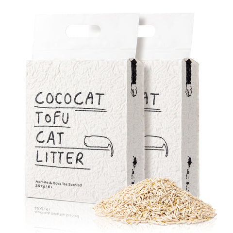 2 bag image of COCOCAT Plant Based Tofu Cat Litter - Pets Villa. 