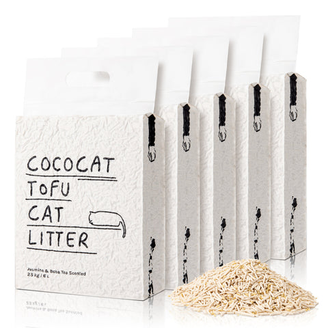 5 bag image of COCOCAT Plant Based Tofu Cat Litter - Pets Villa. 
