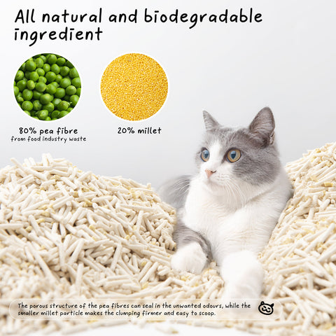 Ingredients image of COCOCAT Plant Based Tofu Cat Litter - Pets Villa. 