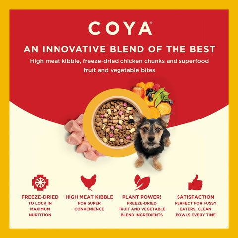Image of advantages of COYA Kibble Plus Chicken Adult Dog Food  - Pets Villa. 