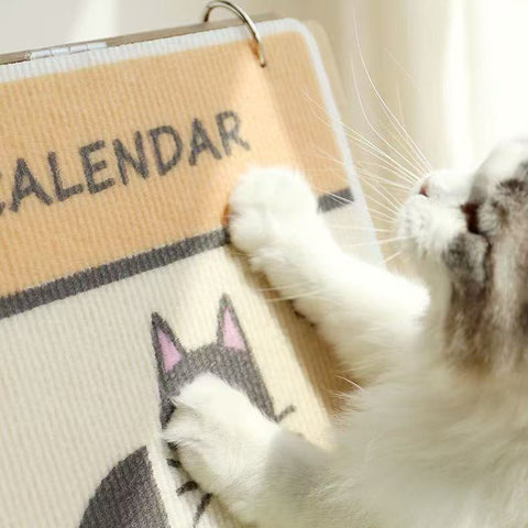 Close up image of Cat Calendar Style Scratching Pad - Pets Villa.