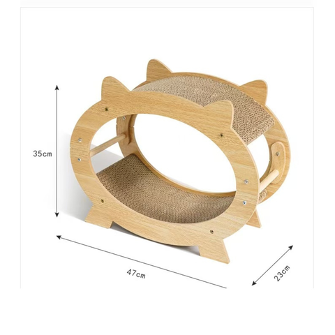 Size image of Cat Ear TV Shaped Cat Scratcher - Pets Villa. 