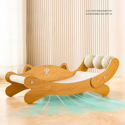 Design image of Cat Hammock Scratcher Bed - Pets Villa. 