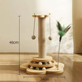 Size of the large variant of Cat Scratching Post with Catnip Ball Toys - Pets Villa. 