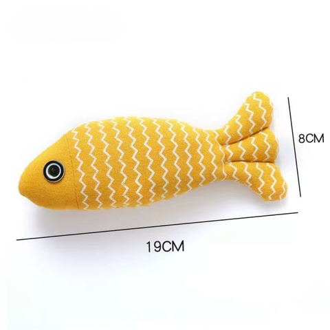 Small variant image of Catnip Fish Toy - Pets Villa. 