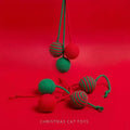 Front image of Christmas Rattle Cat Ball Toy Assorted  - Pets Villa. 