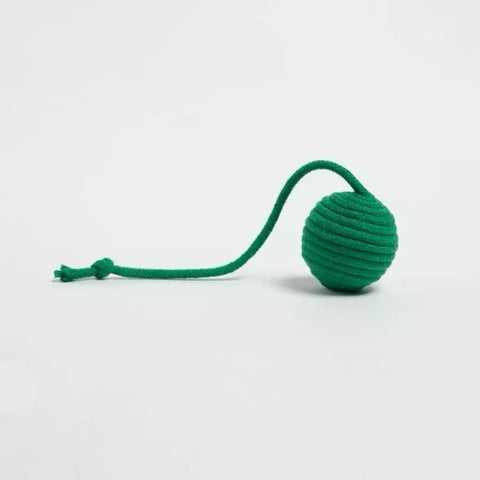 Image of green version of Christmas Rattle Cat Ball Toy Assorted - Pets Villa. 