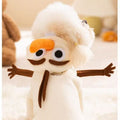Back image of Christmas Snowman Pet Outfit  - Pets Villa. 