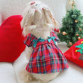 Product image of Christmas Tartan Pet Dress  - Pets Villa. 