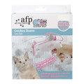 Compact crossbow cat toy with launching balls for active cats