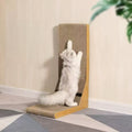 Front image of Corrugated Paper L Shaped Cat Scratcher - Pets Villa.