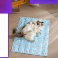 Front image of Cute Cat Pet Cooling Mat - Pets Villa.