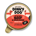 Front image of DINKY DOG Grain Free Beef and Green Beans Dog Food - Pets Villa. 