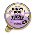 Front image of DINKY DOG Grain Free Turkey and Sweet Potato Dog Food - Pets Villa. 