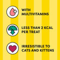 Image of nutritional information of DREAMIES ShakeUps Rockin Roost 55g - Pets Villa. 