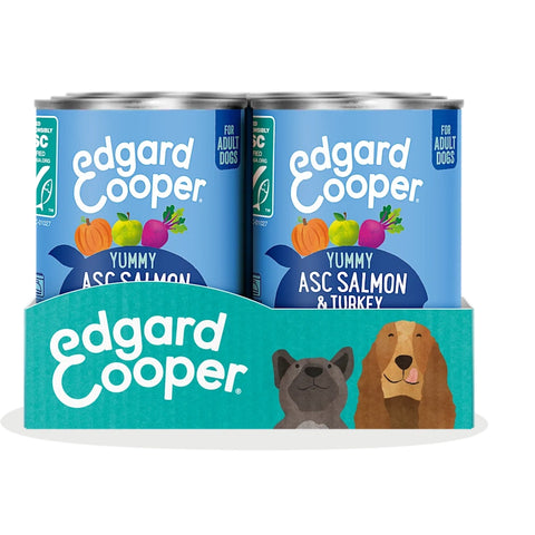 Multipack image of EDGARD & COOPER Dog ASC Salmon and Turkey Dog Food - Pets Villa. 