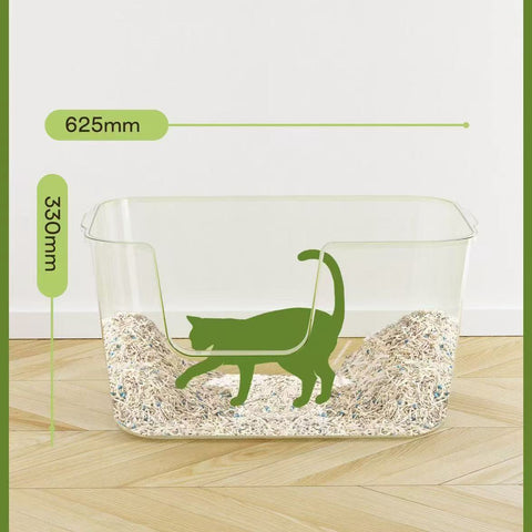 Depth image of Extra Large Cat Litter Tray - Pets Villa. 