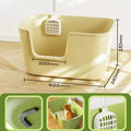 Yellow variant image of Extra Large Cat Litter Tray - Pets Villa. 