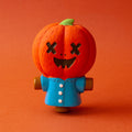 Front image of GREAT & SMALL Creepy Cuties Latex Pumpkin Scarecrow Dog Toy - Pets Villa.