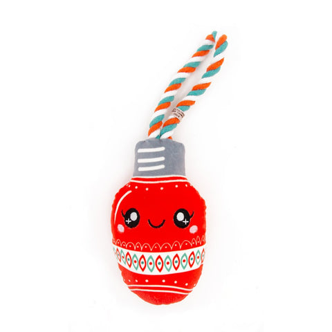 Product image of GREAT & SMALL Xmas Holiday Light and Rope Dog Toy 16cm - Pets Villa. 