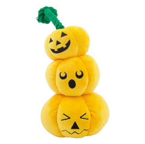 Front image of HAPPY PET Pumpkin Stack Rope Dog Toy - Pets Villa. 