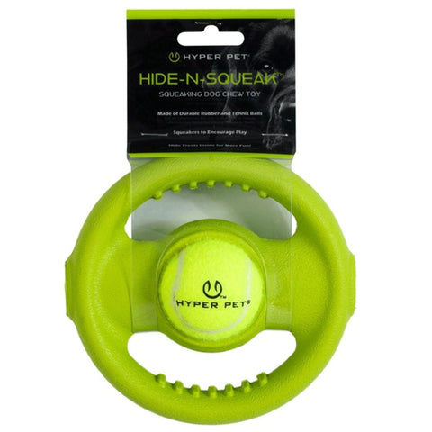 Front image of HYPER PET Hide-N-Squeak Wheel Dog Toy - Pets Villa. 