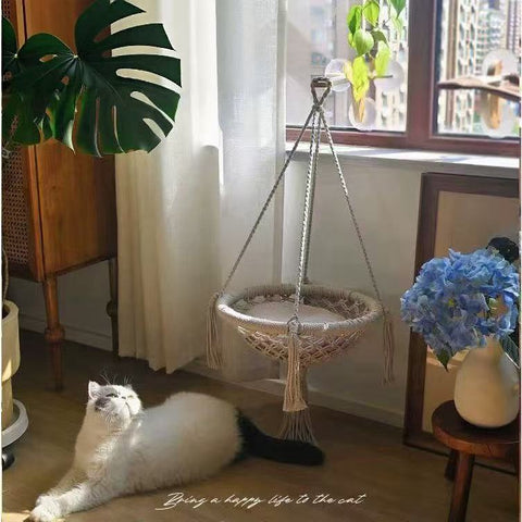 Front image of JOYCAT Window Basket / Sisal Perch / Curved Sisal Perch - Pets Villa. 