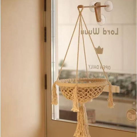 Image of basket from JOYCAT Window Basket / Sisal Perch / Curved Sisal Perch - Pets Villa. 