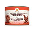 Front image of JR Dog Complete Wellbeing Turkey & Chicken 200g - Pets Villa. 