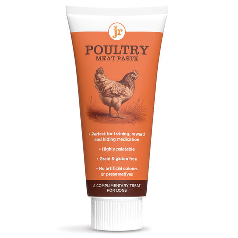 Front image of JR Poultry Meat Paste for Dogs 75g - Pets Villa. 