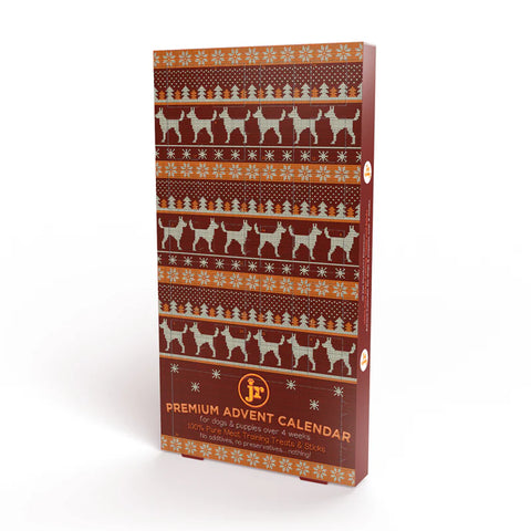 Front image of JR Venison and Turkey Advent Calendar for Dogs - Pets Villa. 