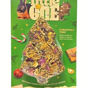 Front image of LITTLE ONE Christmas Tree Treat Toy for Small Animals  - Pets Villa. 